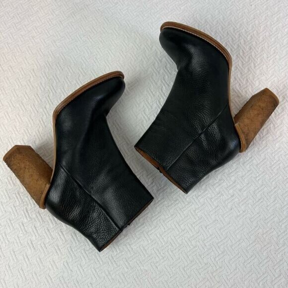 See by Chloé Edith Ankle Boot Women's 38.5 US 8.5 Black 100% Calf-Skin Leather - Picture 5 of 14